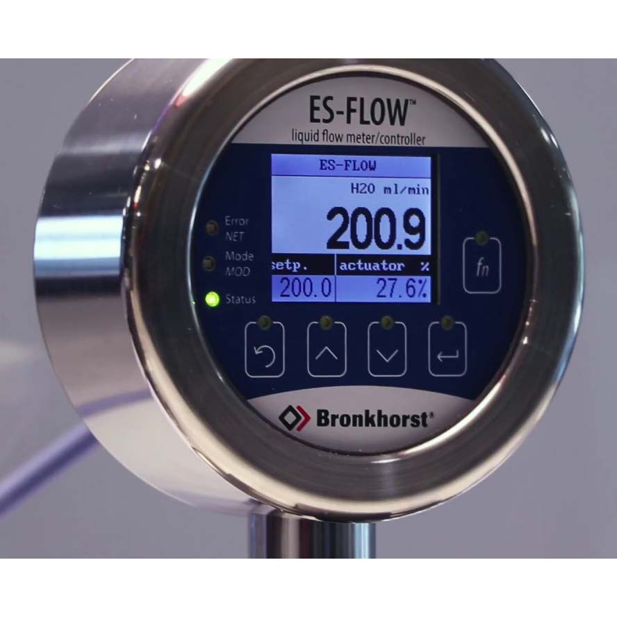 ES-FLOW | Medidor y controlador de caudal ultrasónico de líquidos para rangos MUY bajos