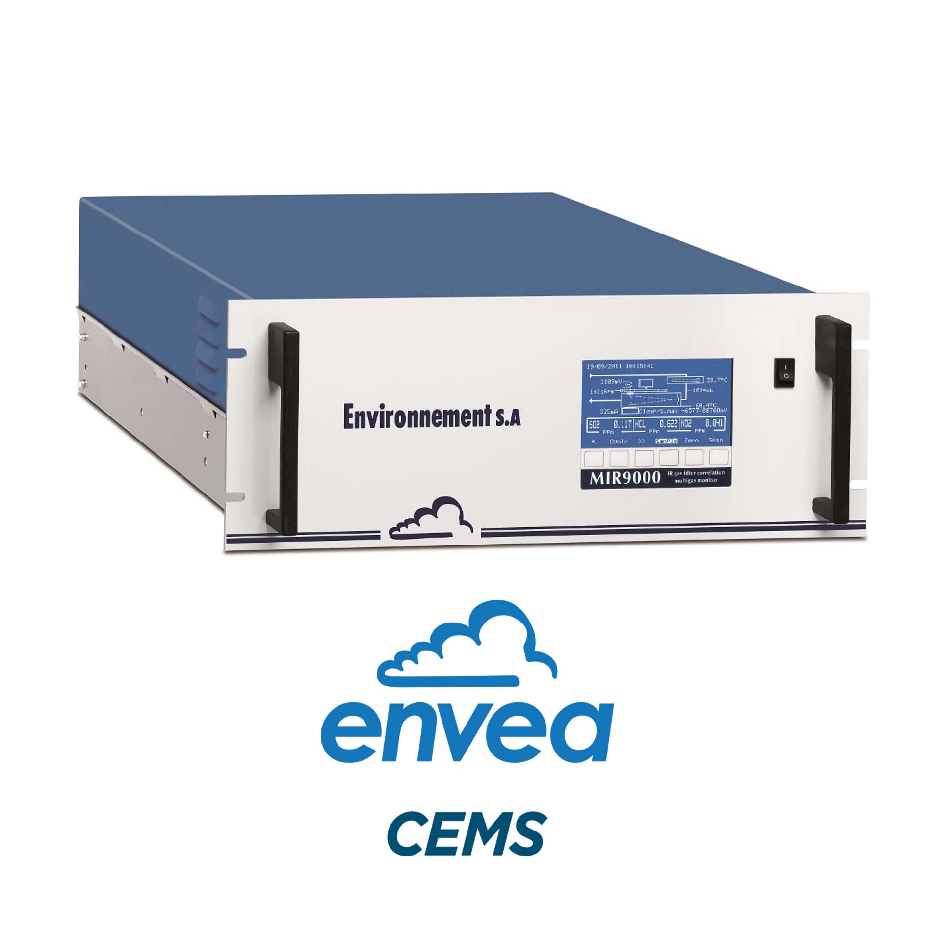 Analizador infrarrojo no dispersivo multigás  IR-GFC | MIR 9000CLD | Envea CEMS