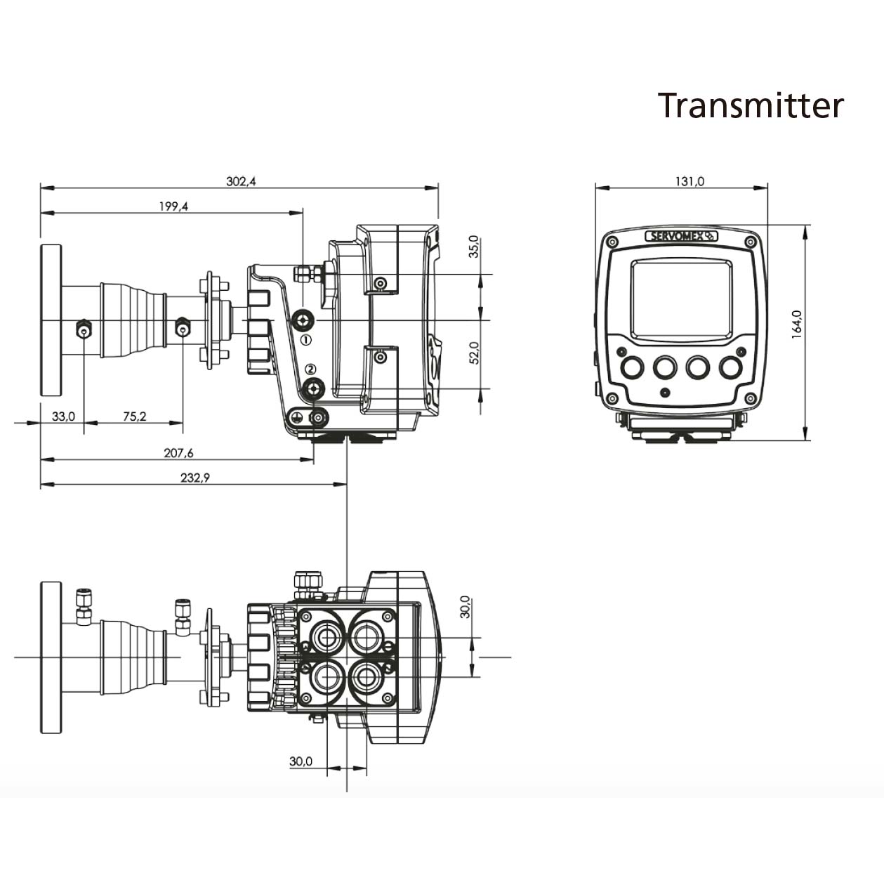 Servotough Laser 3 Plus | Monitor TDL compacto de gases de combustión O2, CO y CH4